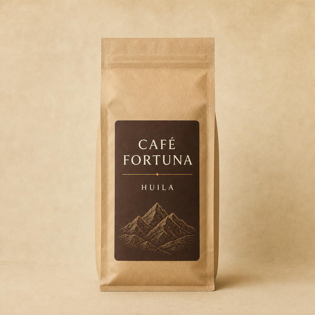 Café Fortuna coffee bag, Pink Bourbon variety